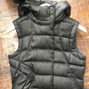 The North Face Puffy Vest with Hood.